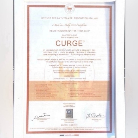 Italian Black Leather Zip Up Jacket Made by CURGÈ‎ size Woman LG or EU 46 NWT W6 - Picture 10 of 10